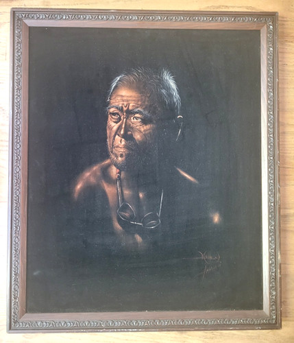 Vintage velvet painting - vintage,