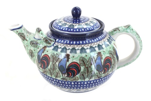 Blue rose polish pottery - blue,