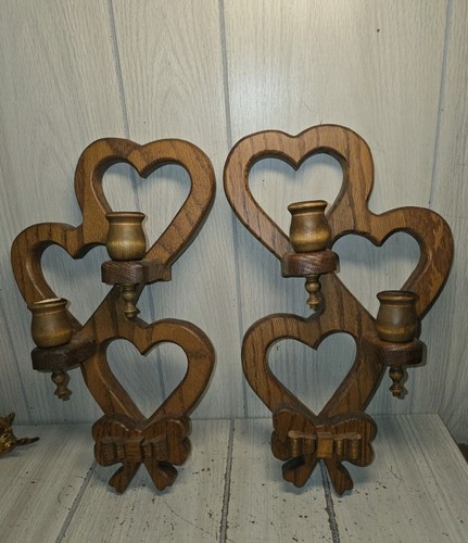 Triple heart wood wall - triple,