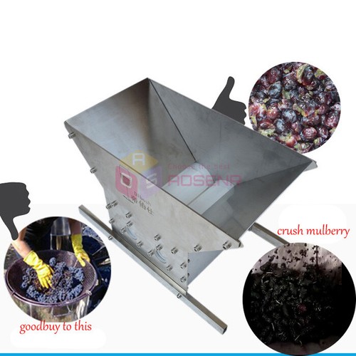 Stainless steel grape crusher - steel,