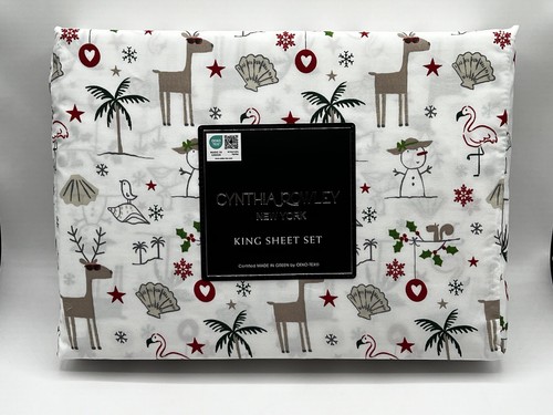 Christmas coastal king sheet - coastal,