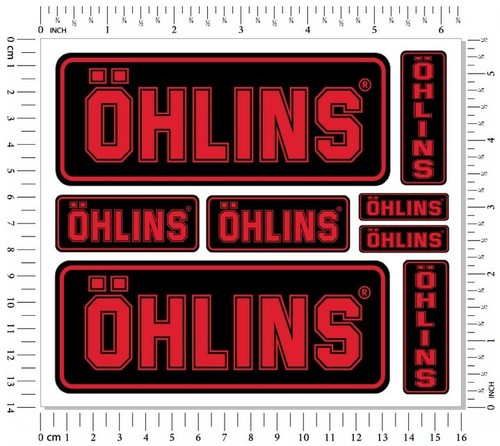 Ohlins fork shock stickers - ohlins,