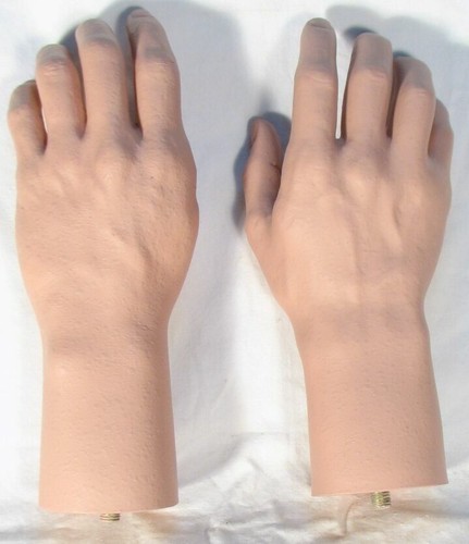 Pair male hands life size - male,