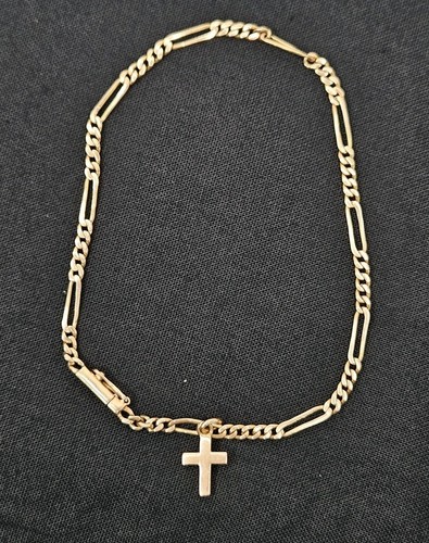 14k yellow gold figaro - gold,