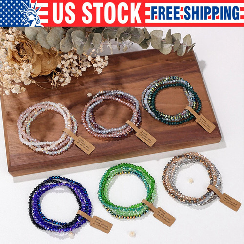 Colored glass beaded - colored, bracelet