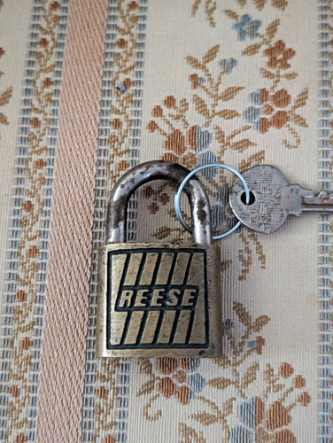 Reese pimpled brass padlock - reese,