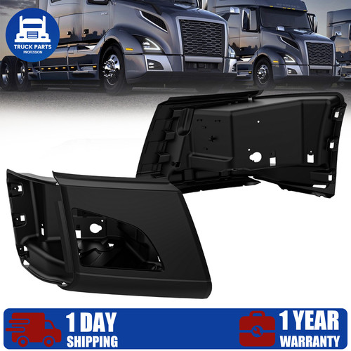 Black bumper corner panel - rh,