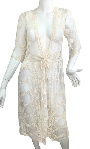 Woven heart cover up ivory - up,