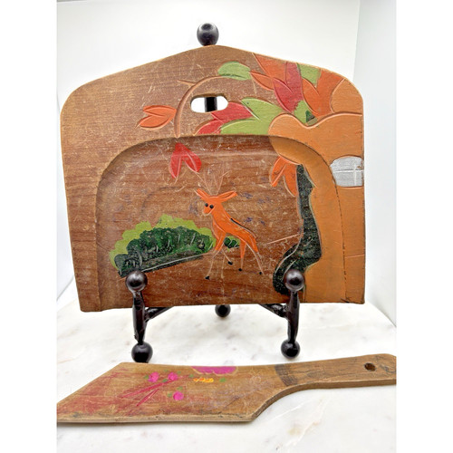 Vintage wood hand carved - wood,