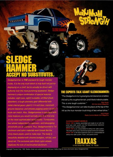 Sledgehammer traxxas truck - traxxas, rc
