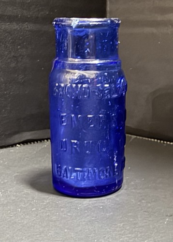Vtg cobalt blue medicine - vtg,