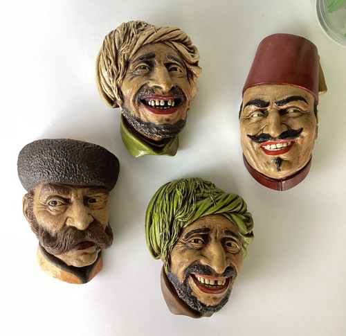 Vintage bossons chalkware head - vintage,