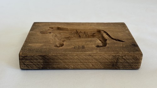 Vintage wooden butter - wooden, mold