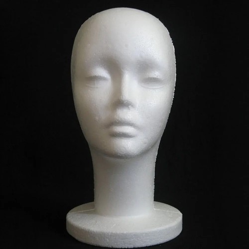 Polystyrene foam head dummy - polystyrene,