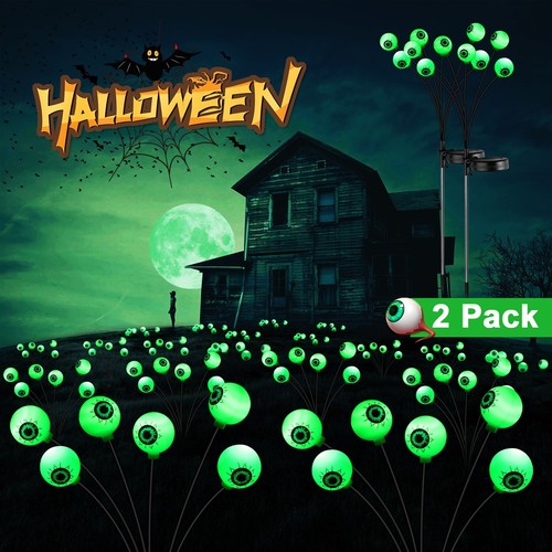 Pack halloween solar eyeball - 2,