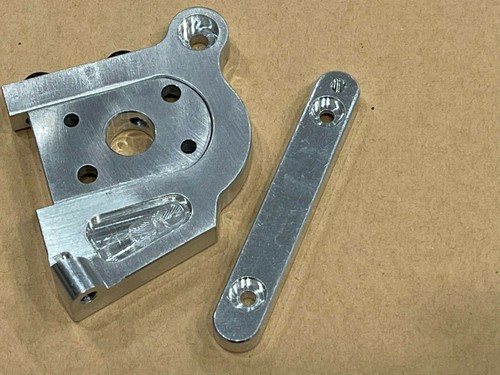 Aluminum motor mount with esc - with,