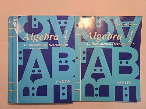 Saxon algebra set student - 1/2,