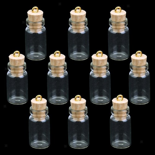 10x tiny clear bottles diy - ,