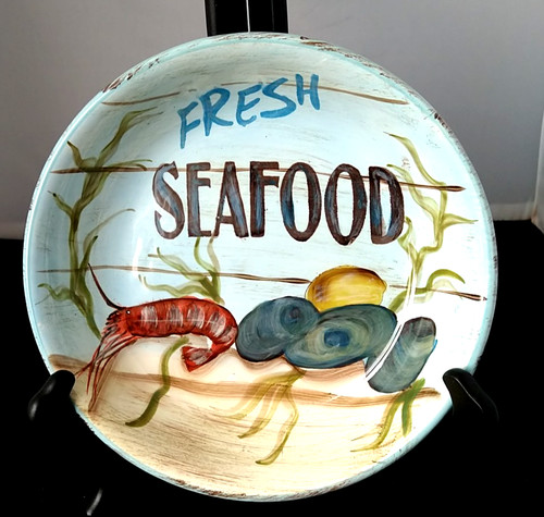Seafood dish clams shrimp soup - seafood,
