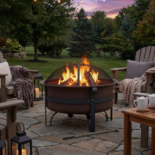 Patio fire pit for outside - 29",