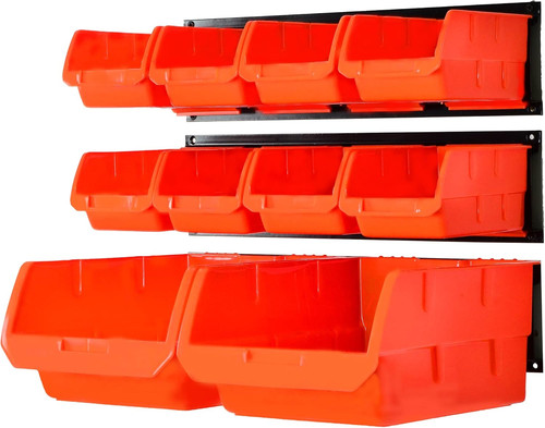 Wall mounted storage bins - mounted,