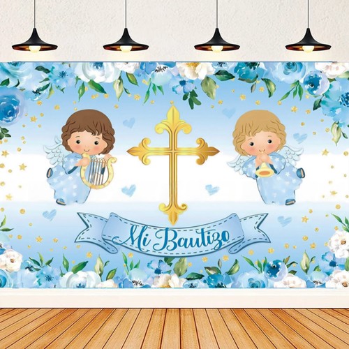 Cross bautizo backdrop - cross,