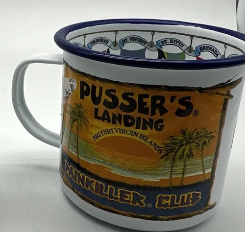 Pusser rum enamel mug - enamel,
