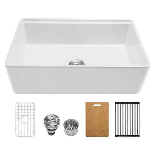 33in fireclay farmhouse sink - 33in,