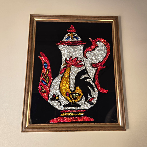 Framed reverse painting - painting, on