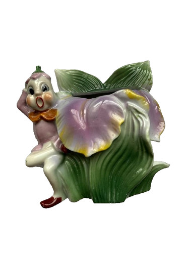 Vintage pixie elf - elf, planter