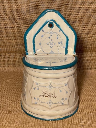 Antique japy enamel sel - antique,