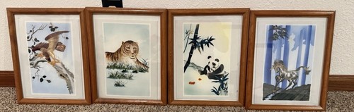 Vintage chinese straw art - vintage,