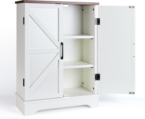 White storage cabinet - white,