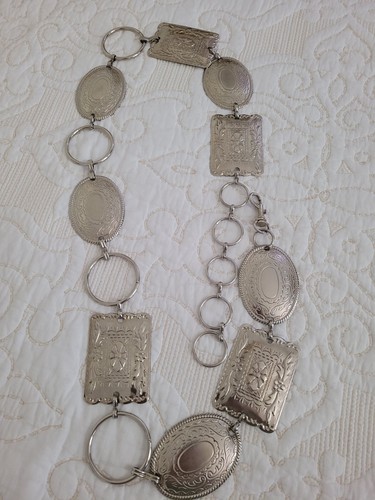 Vtg women silver concho - women, belt