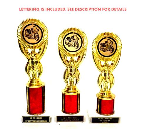 Motorcycle trophies set - trophies,