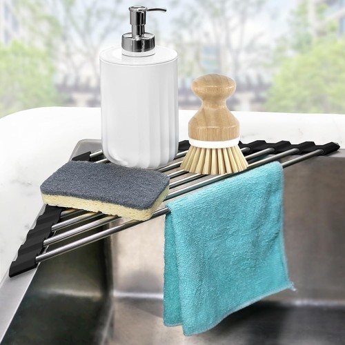 Corner dish drying rack - corner,
