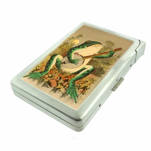 Vintage banjo frog - frog, cigarette
