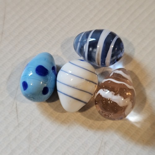 Blown glass eggs - eggs, easter