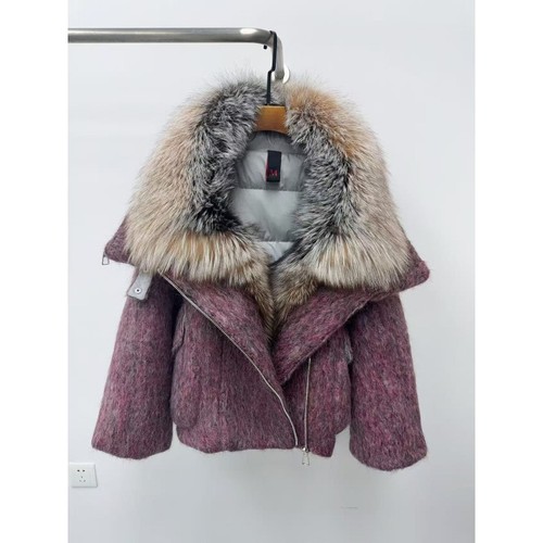 Women fox fur collar hooded - collar,