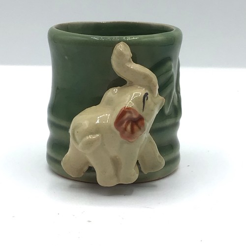 Lucky elephant green - green, bamboo