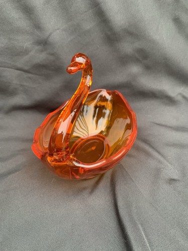 Vintage viking glass - glass, swan
