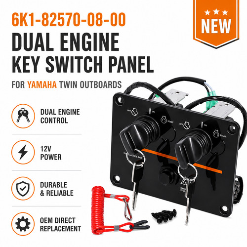 Dual engine key switch panel - dual,