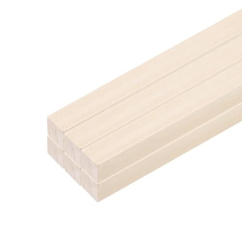 6pcs wood sticks rectangle - 6pcs,