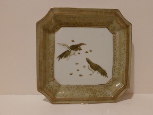 Hand painted dish fighting - hand,