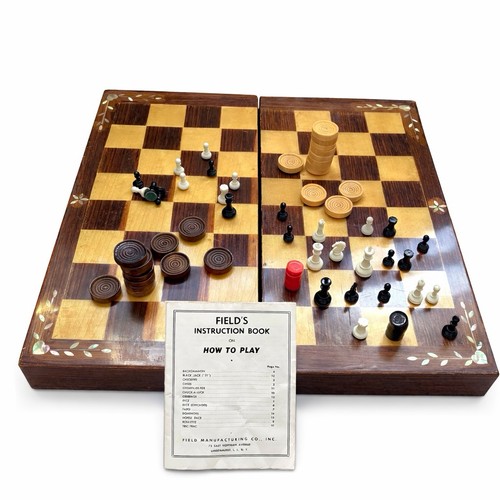 Vintage wood inlaid folding - inlaid,