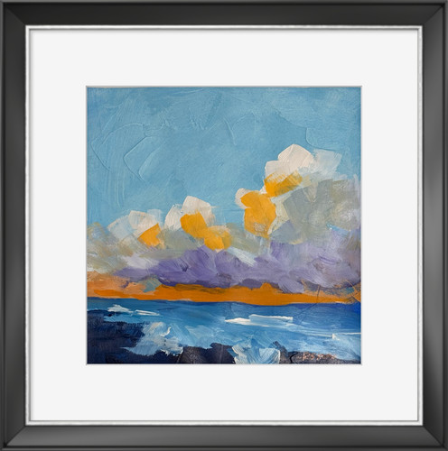 Seascape painting textured - seascape,