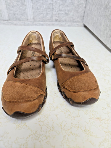 Skechers brown leather mary - leather,