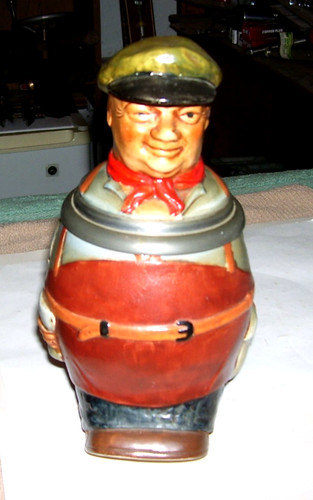 Character lidded stein - character,