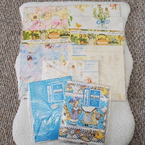 Vintage gift wrap wrapping - vintage,