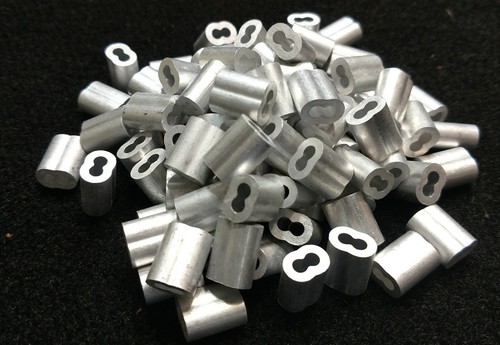 Aluminum double ferrules - 3/32,